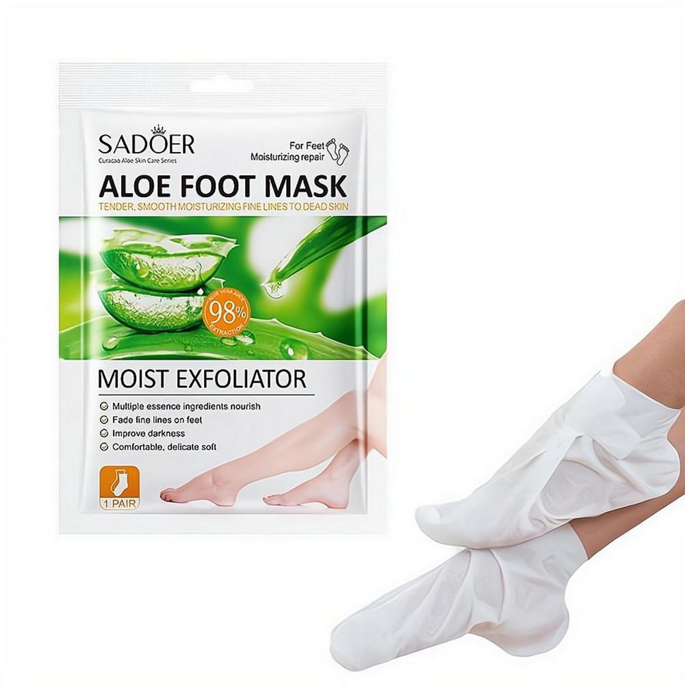Foot Mask Peeling - Aloe Vera Fußmaske, Peeling, feuchtigkeitsspendend, 1