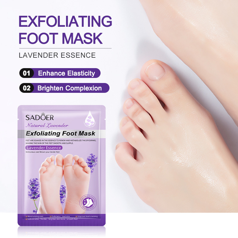 Foot Mask Peeling - SADOER Peeling-Fußmaske, Peeling-Fußpeeling-Maske, Socken, Pediküre, Peeling,