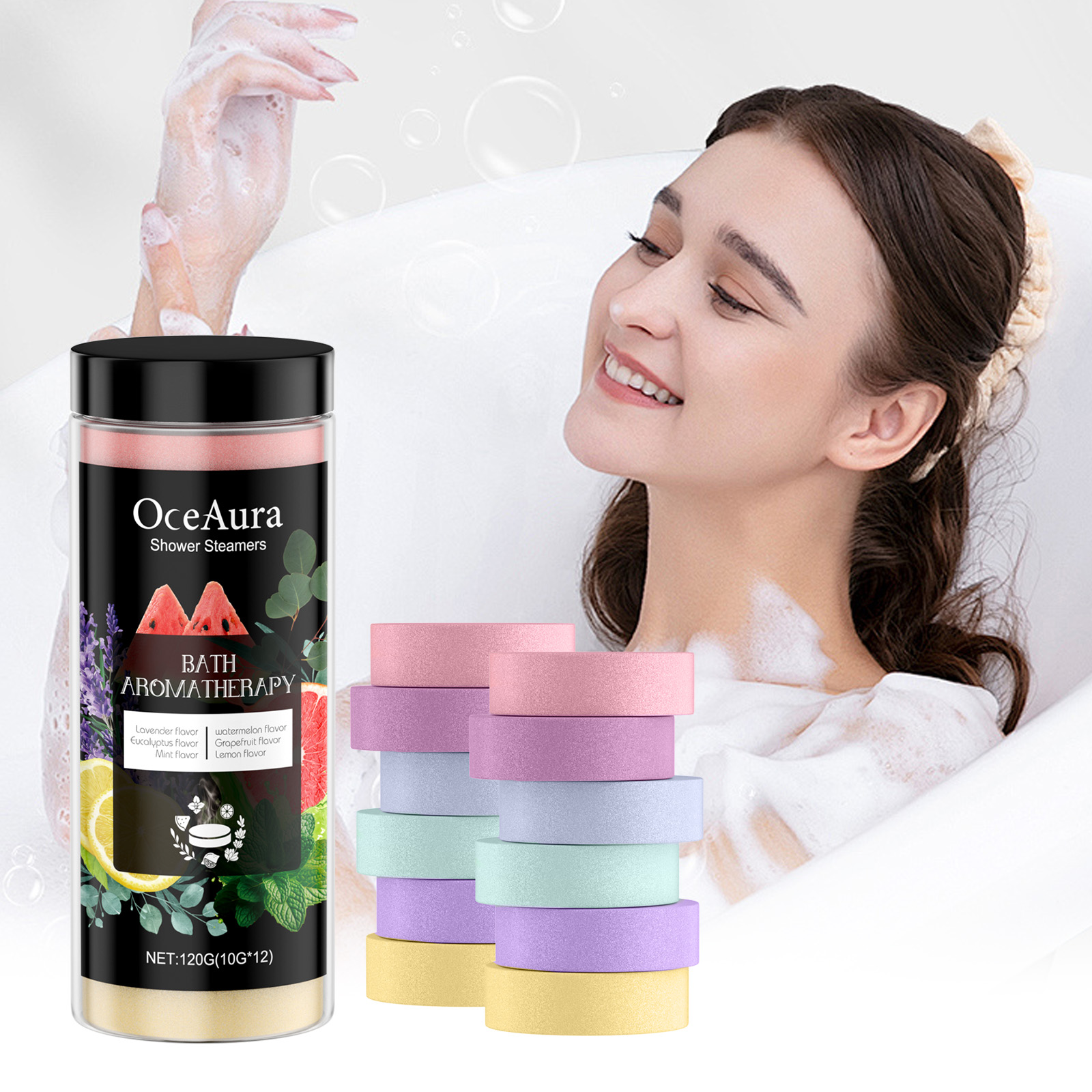 Shower Steamer Tablet - Dusch-Dampftabletten, Geburtstagsgeschenk für Frauen, 12er-Pack Dusch-Dampftabletten