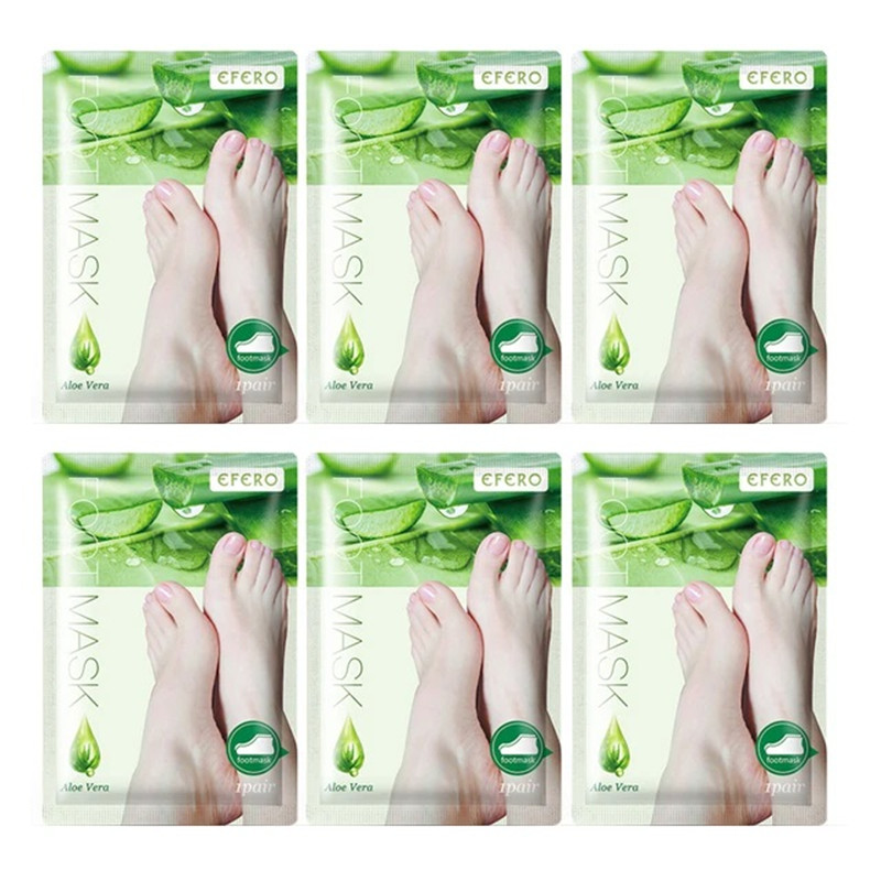 Foot Mask Peeling - 6 Packungen Peeling-Fußmaske, Fußpeeling-Maske, Spa-Socken, glatte