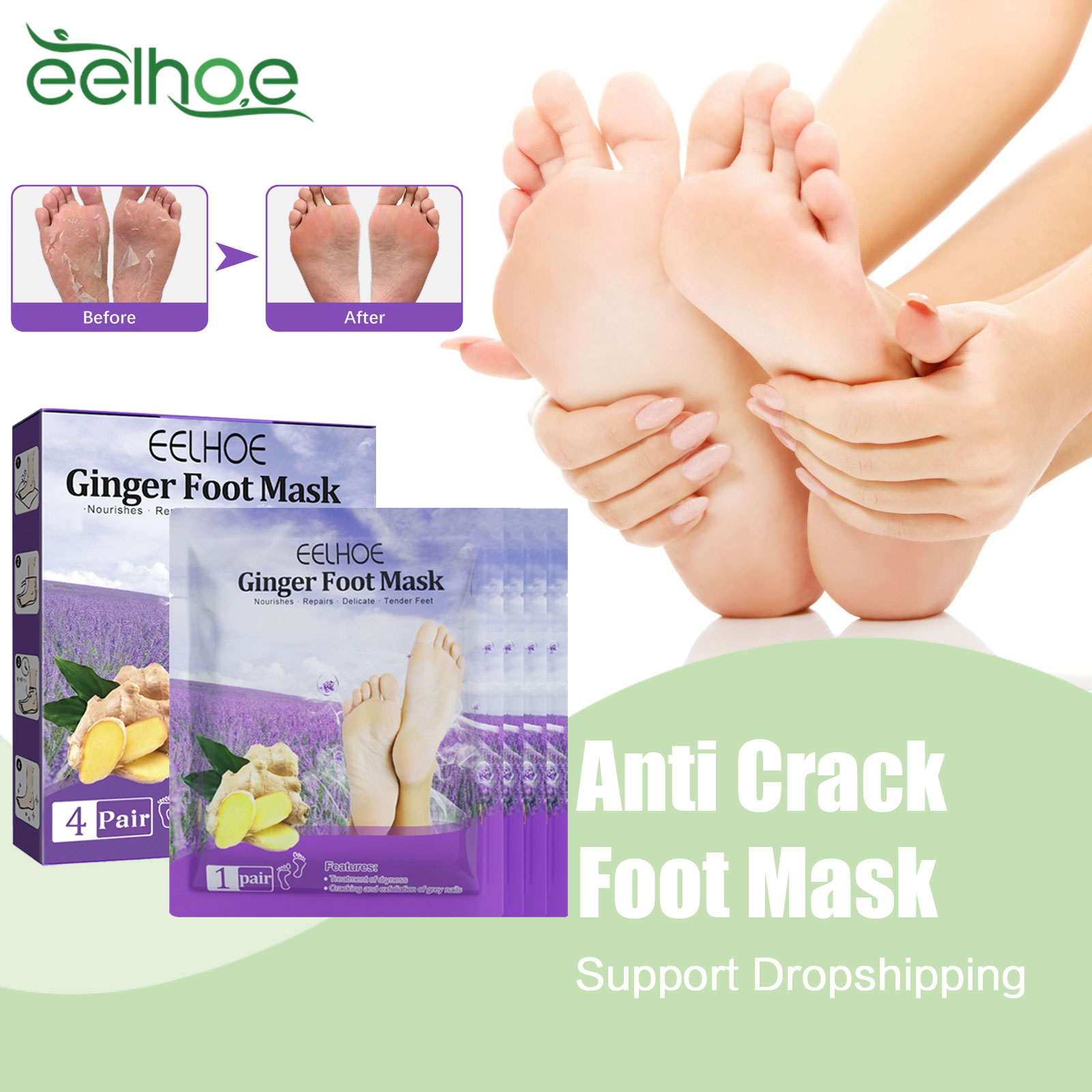 Foot Mask Peeling - Peeling Fuß maske entfernen abgestorbene Haut