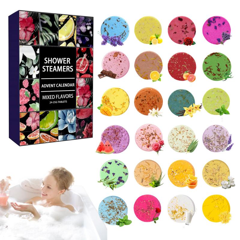 Shower Steamer Tablet - 24 stücke Dusch dampfer Advents kalender