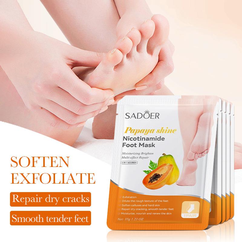 1 Paar SADOER Früchte-Fußmaske – Foot Mask Peeling Bewertung und Preis