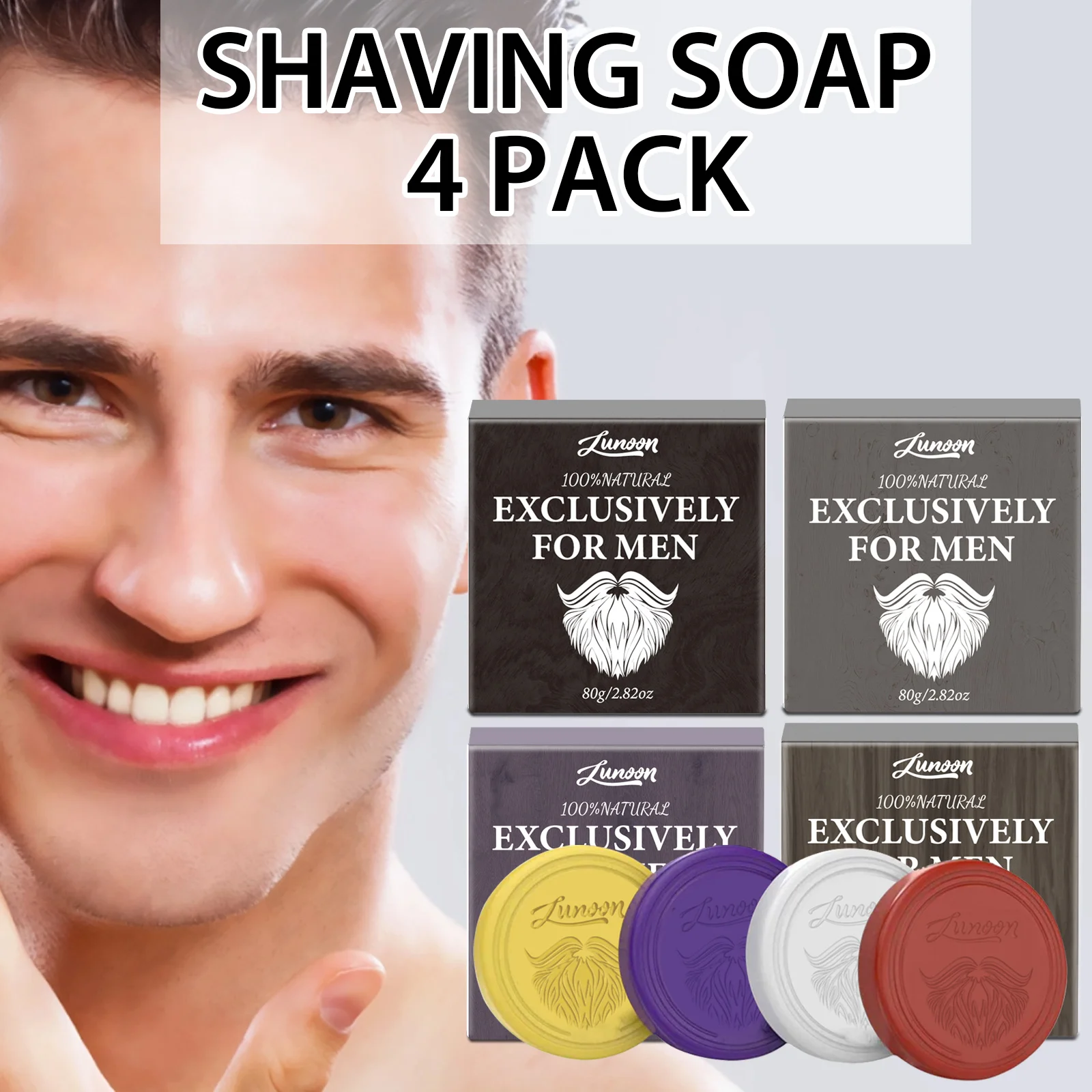 4/1 Stück Herren-Rasierseife,  – Hair Removal Cream Bewertung und Preis