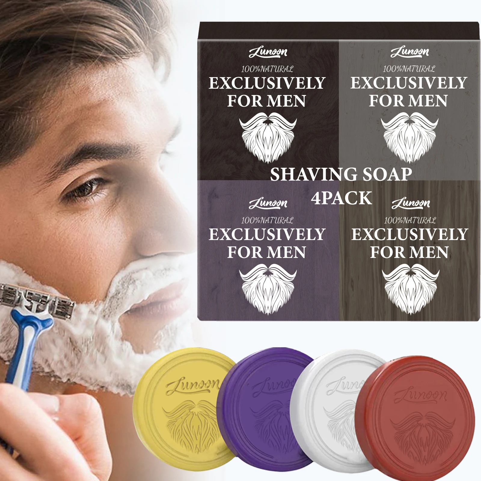 4/1 Stück Herren-Rasierseife,  – Hair Removal Cream Bewertung und Preis