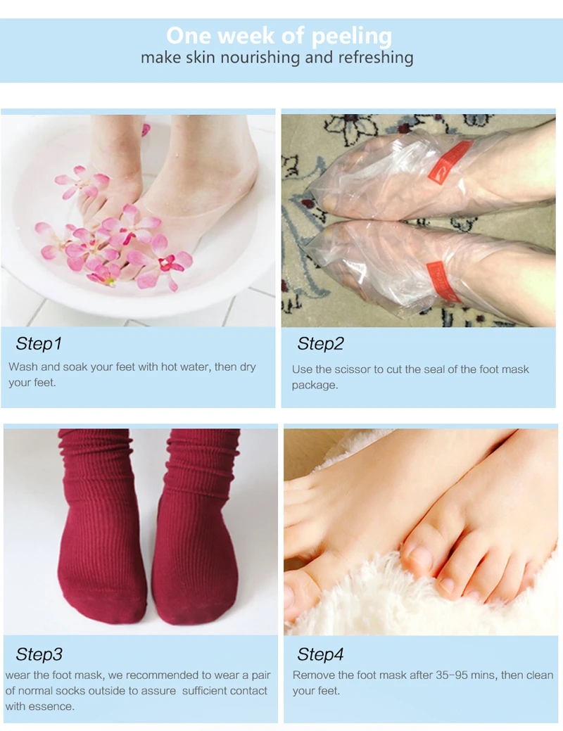 6 Packungen Peeling-Fußmaske,  – Foot Mask Peeling Bewertung und Preis