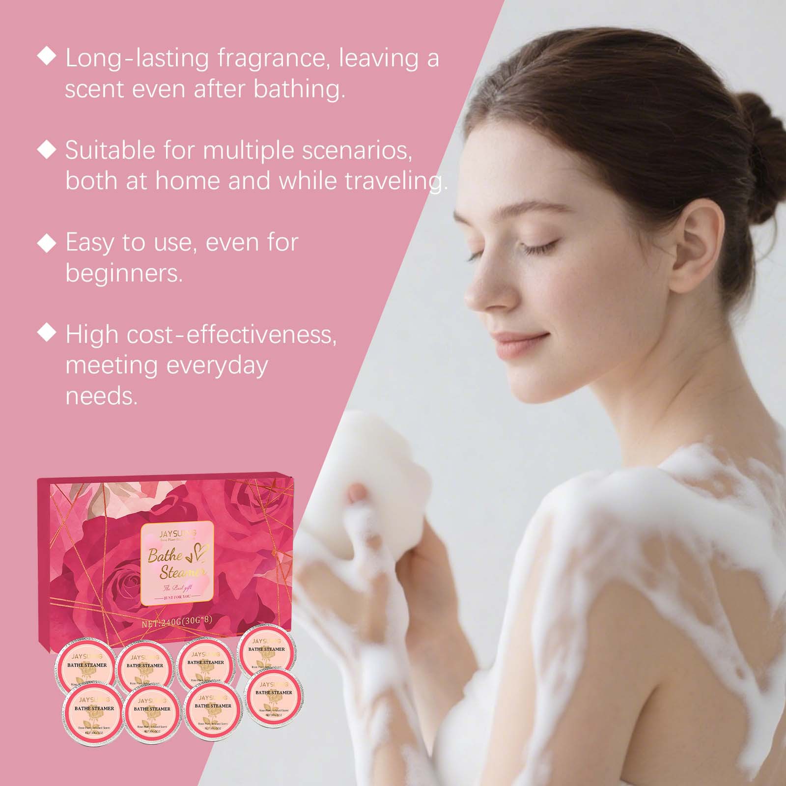 Jaysuing Rosen-Duschtabletten  – Shower Steamer Tablet Bewertung und Preis