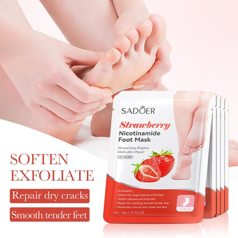 1 Paar SADOER Früchte-Fußmaske – Foot Mask Peeling Bewertung und Preis