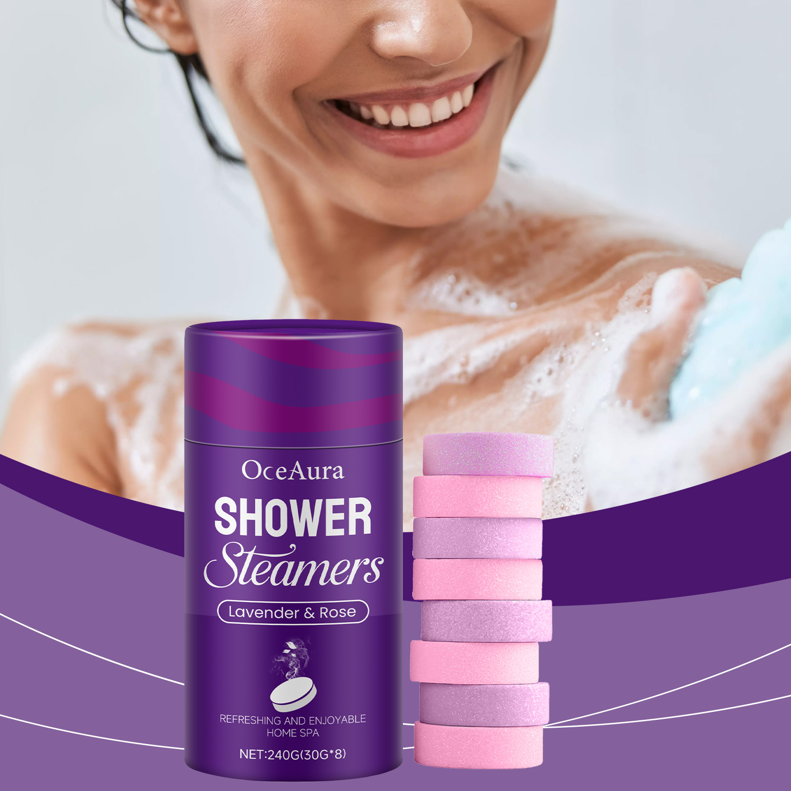 Rose Lavendel Aromatherapie Du – Shower Steamer Tablet Bewertung und Preis